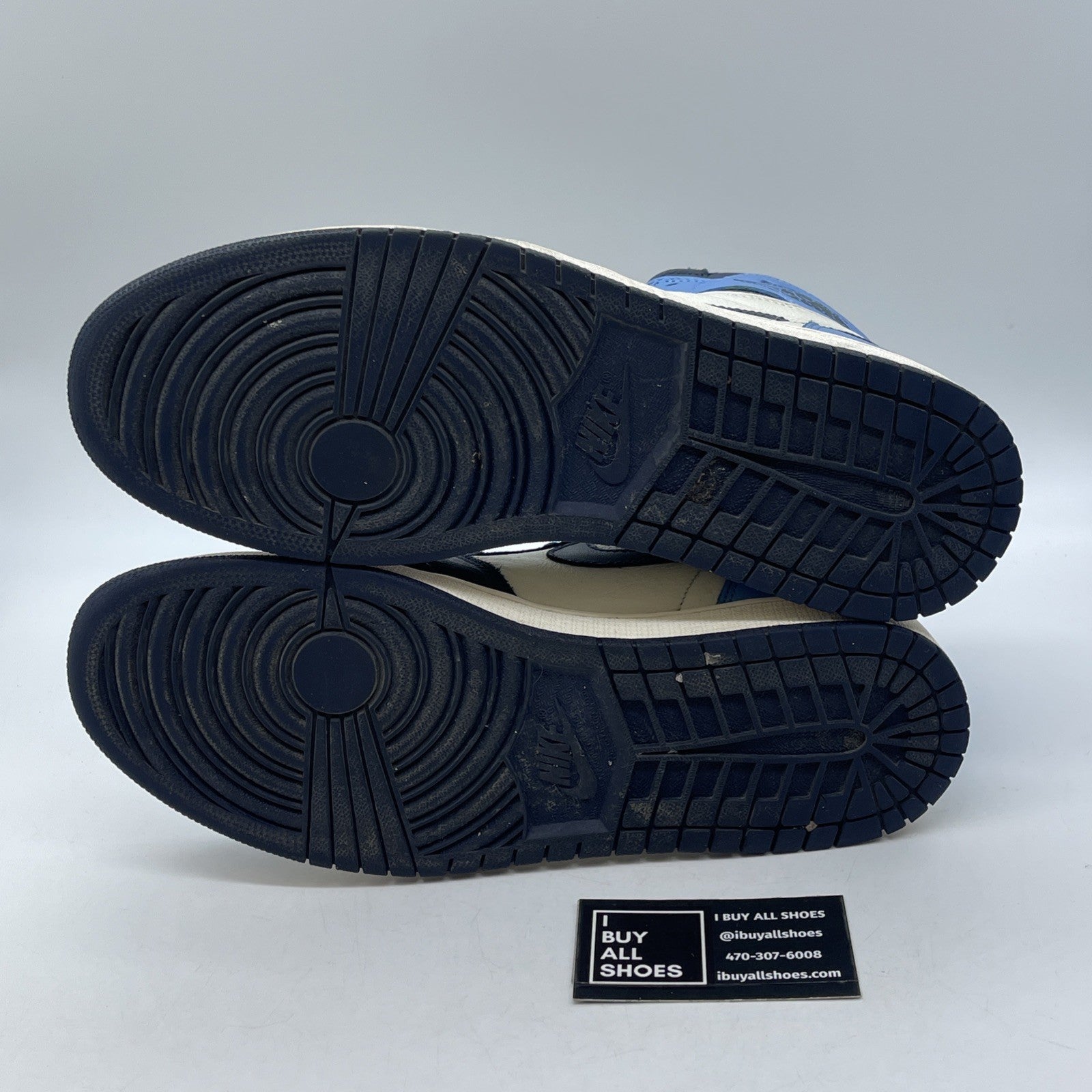 Size 12 - Jordan 1 Retro OG High Obsidian UNC Blue White Leather (555088-140)