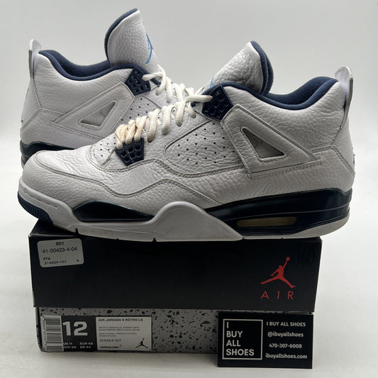 Size 12 - Air Jordan 4 Retro LS Columbia (314254-107)