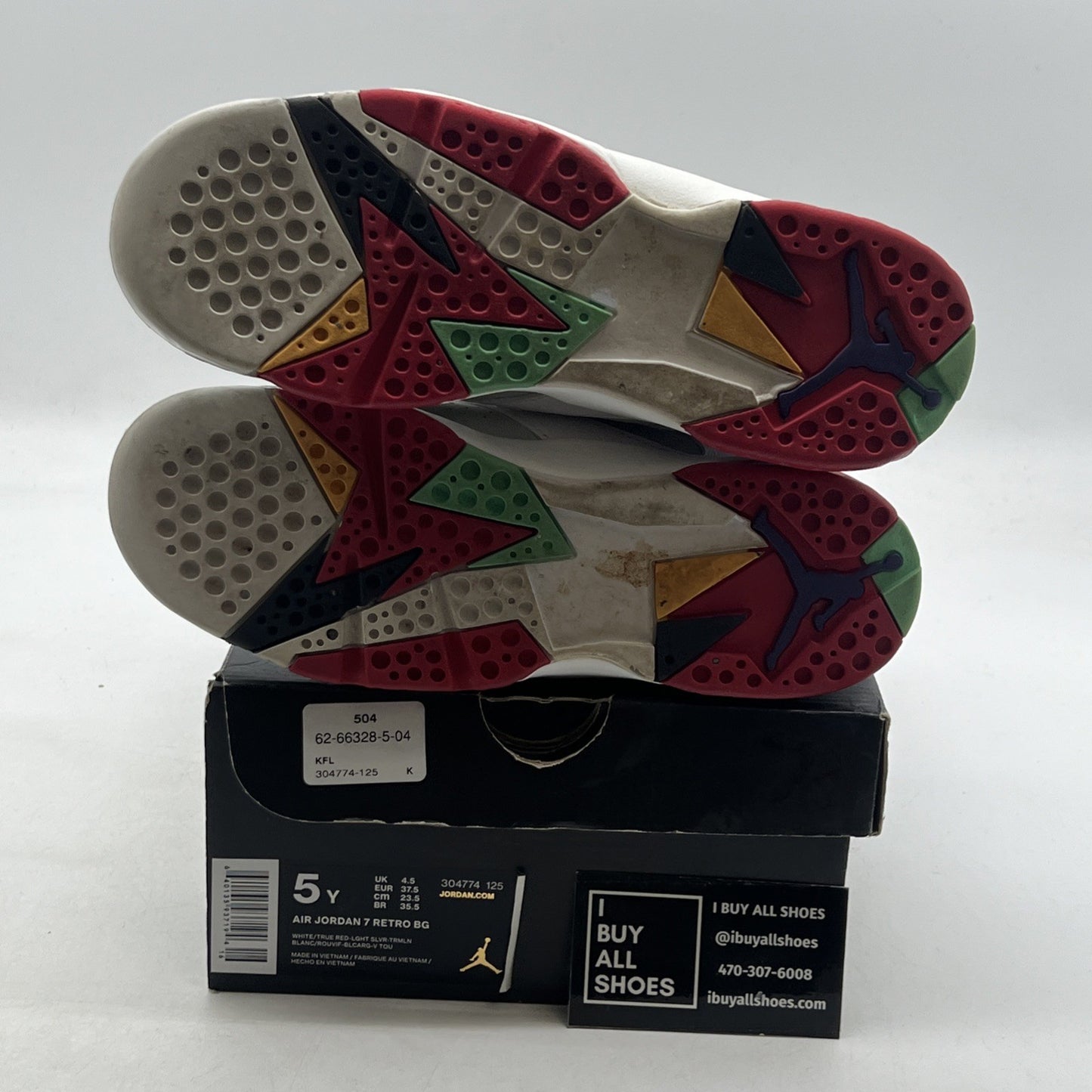 Size 5Y - Air Jordan 7 Retro High Hare (304774-125)