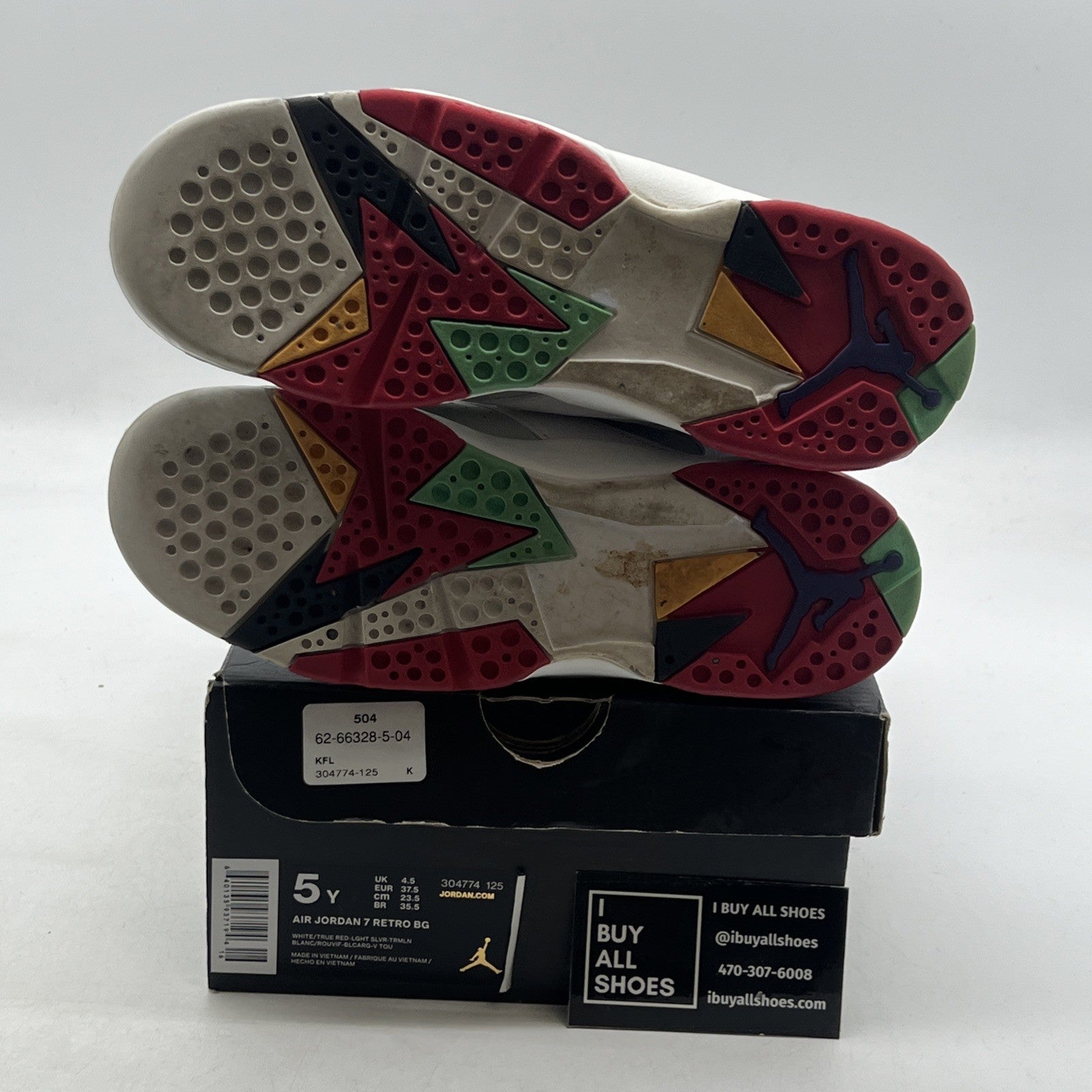 Size 5Y - Air Jordan 7 Retro High Hare (304774-125)