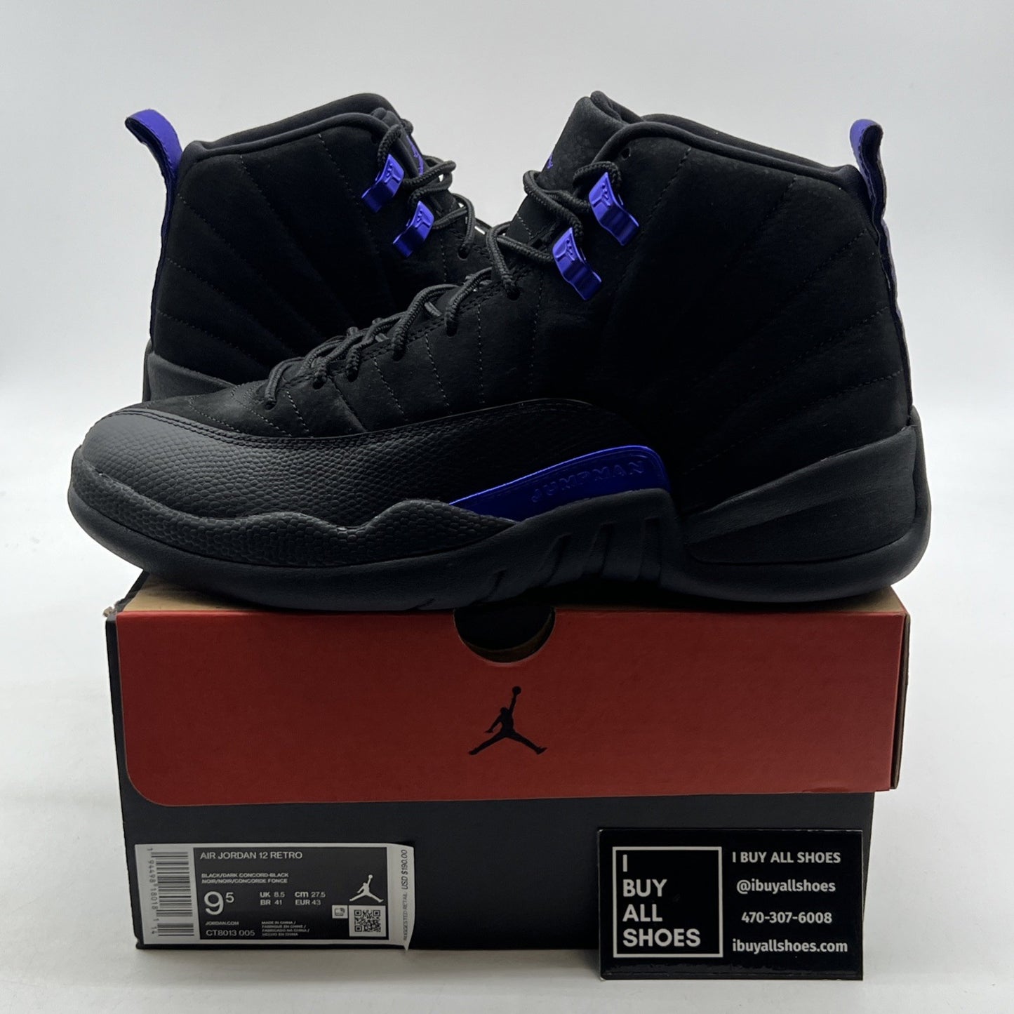 Size 9.5 - Air Jordan 12 Retro Dark Concord (CT8013-005)