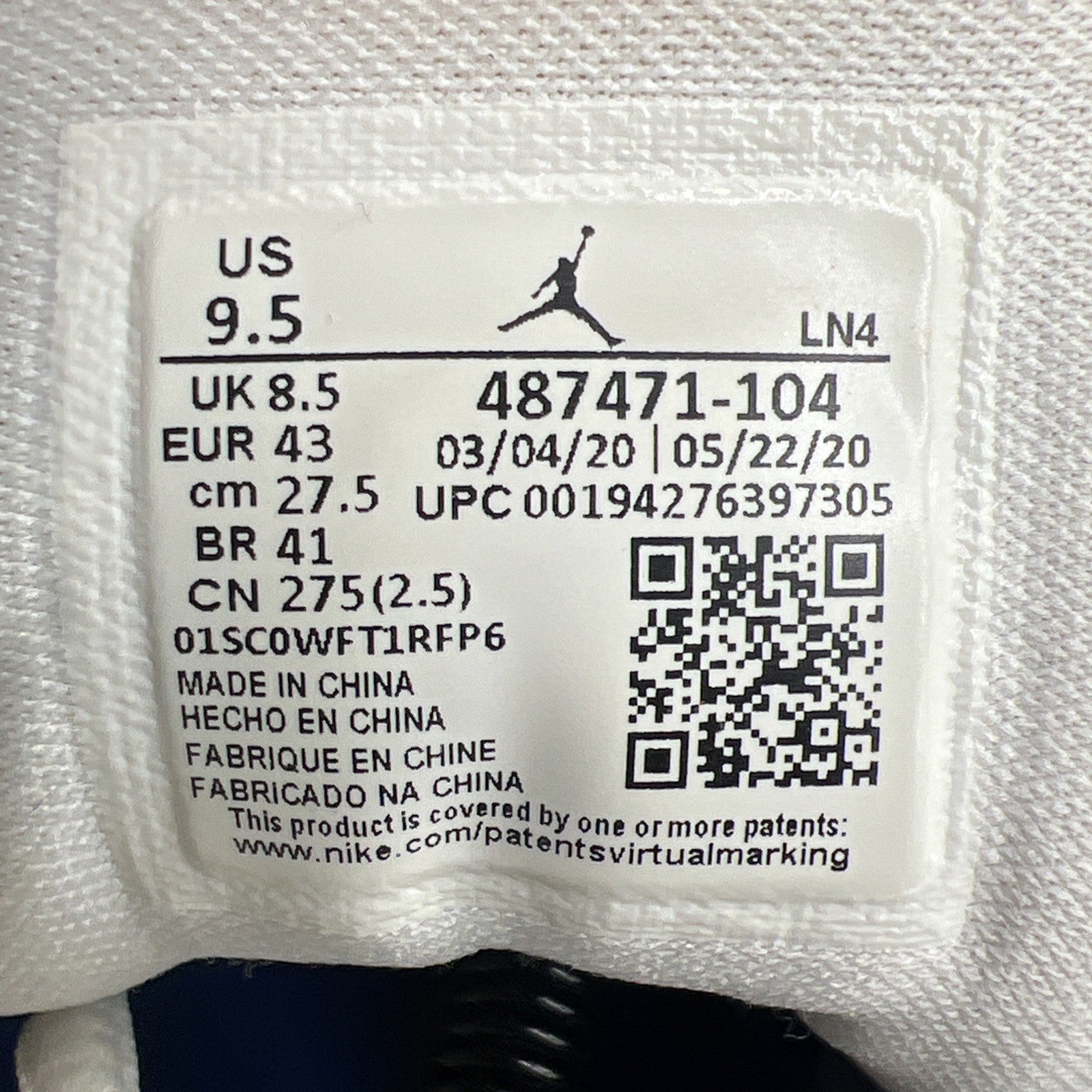Size 9.5 - Air Jordan 14 Retro Hyper Royal (487471-104)