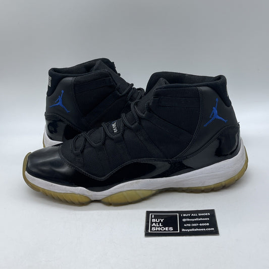 Size 13 - Air Jordan 11 Retro 2009 Space Jam Black Leather (378037-041)