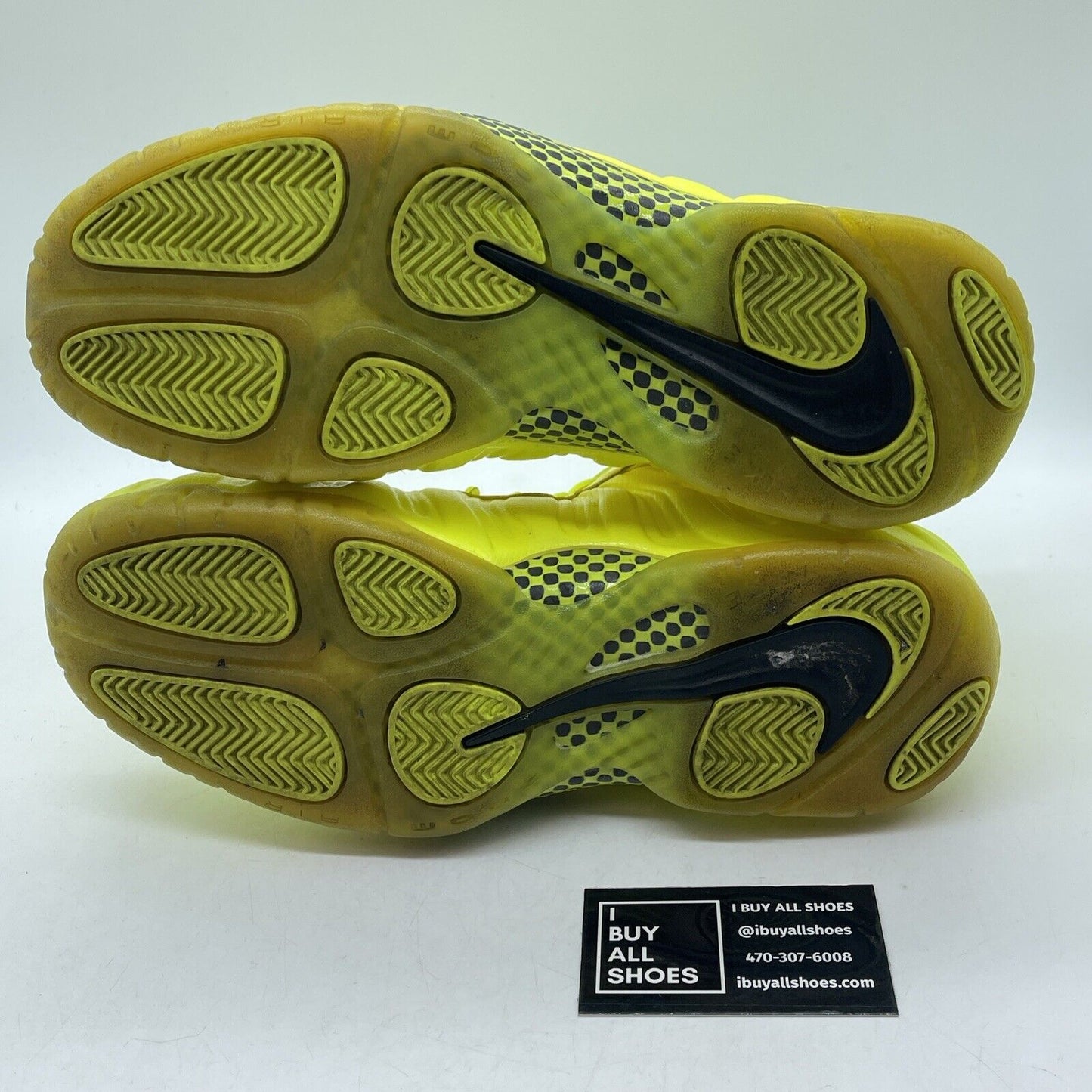 Size 11 - Nike Air Foamposite Pro Volt Neon Yellow Green Black (624041-700)