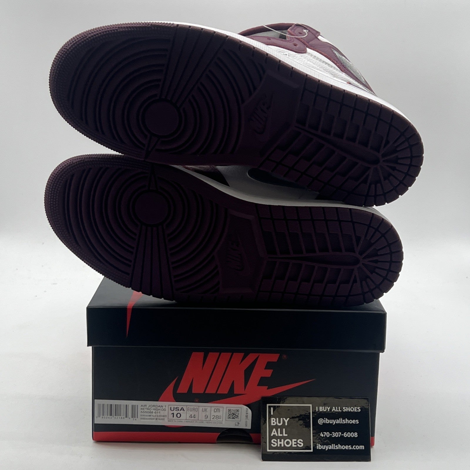 Size 10 - Air Jordan 1 Retro High OG Bordeaux (555088-611)