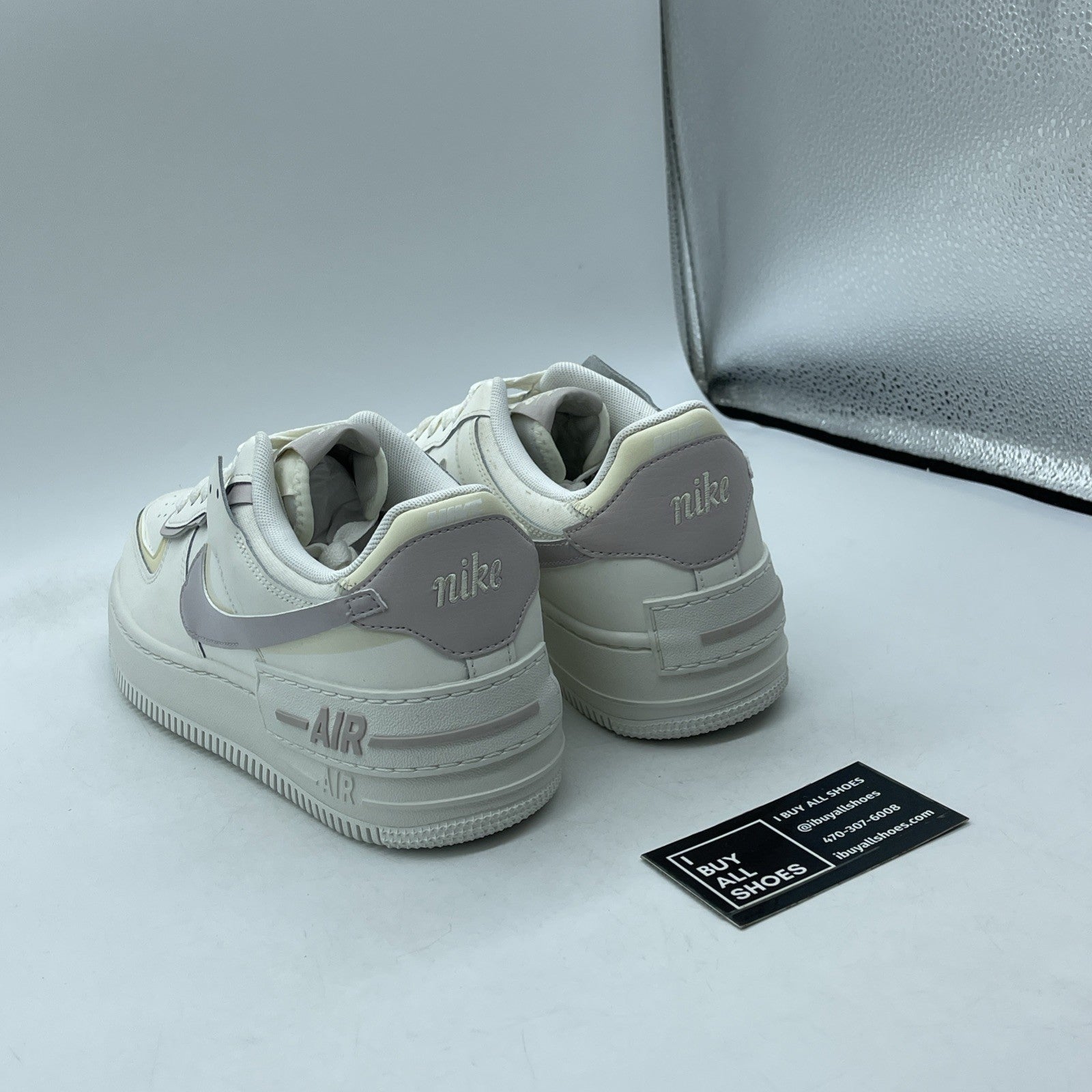 Size 9.5W - Nike Air Force 1 Shadow Sail Platinum Violet White (DZ1847-104)