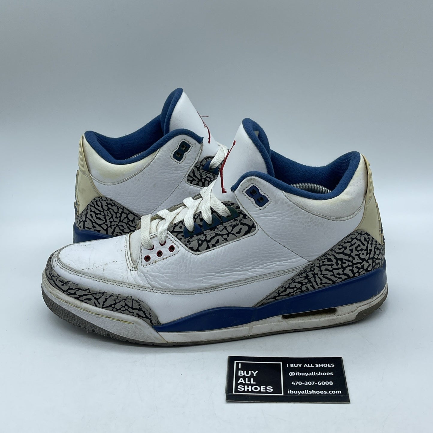 Size 10.5 - Air Jordan 3 Retro 2011 True Blue (136064-104)