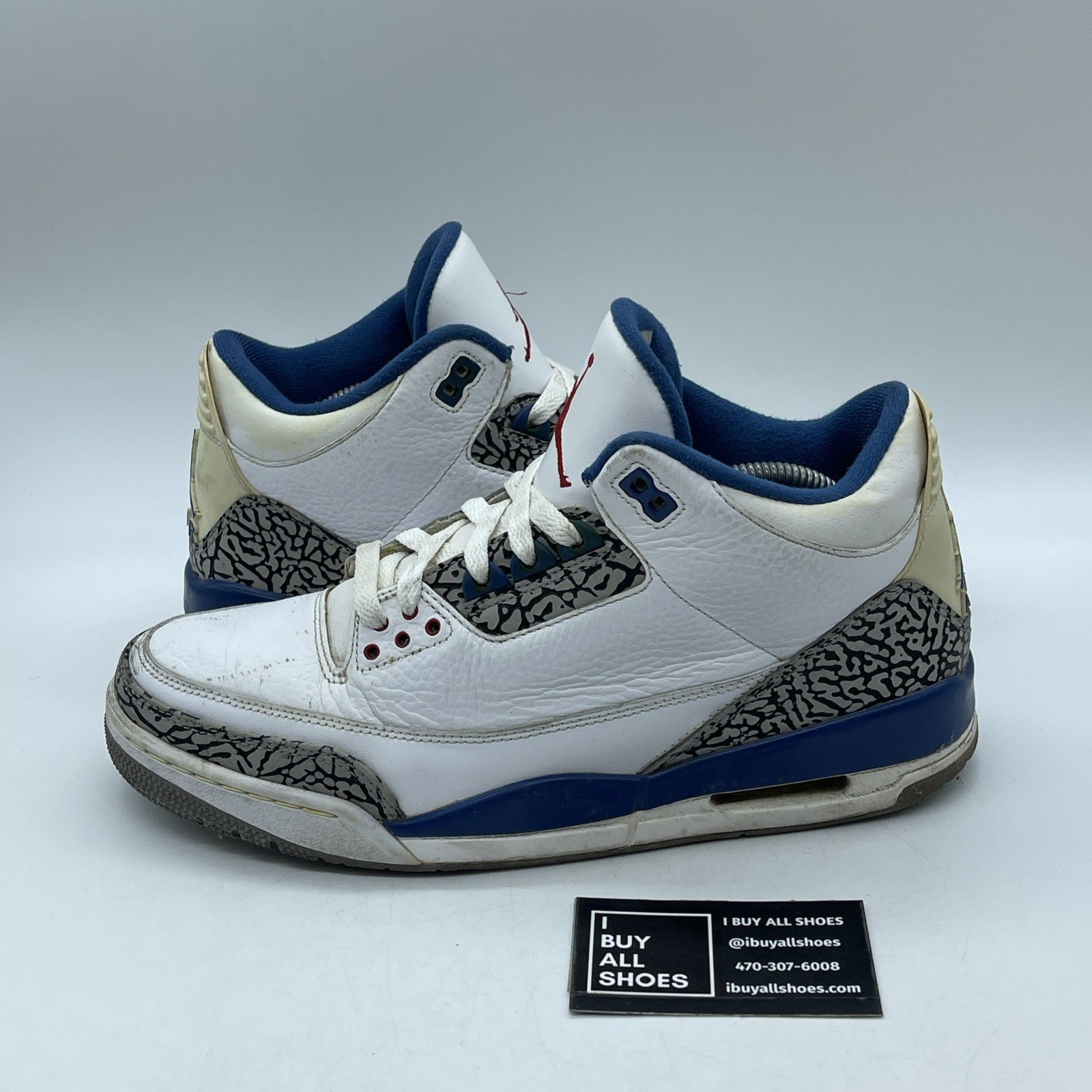 Size 10.5 - Air Jordan 3 Retro 2011 True Blue (136064-104)