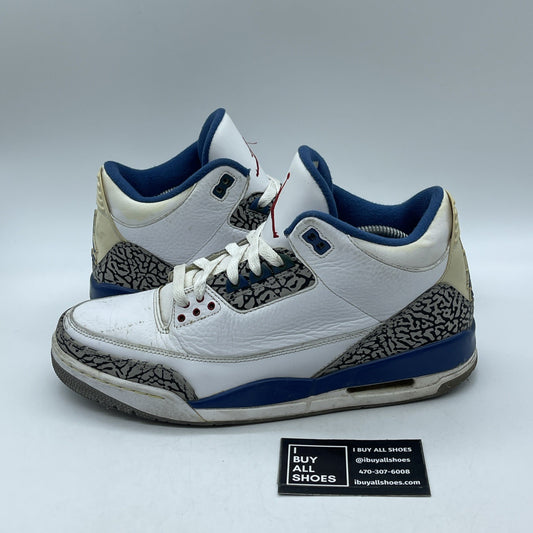 Size 10.5 - Air Jordan 3 Retro 2011 True Blue (136064-104)