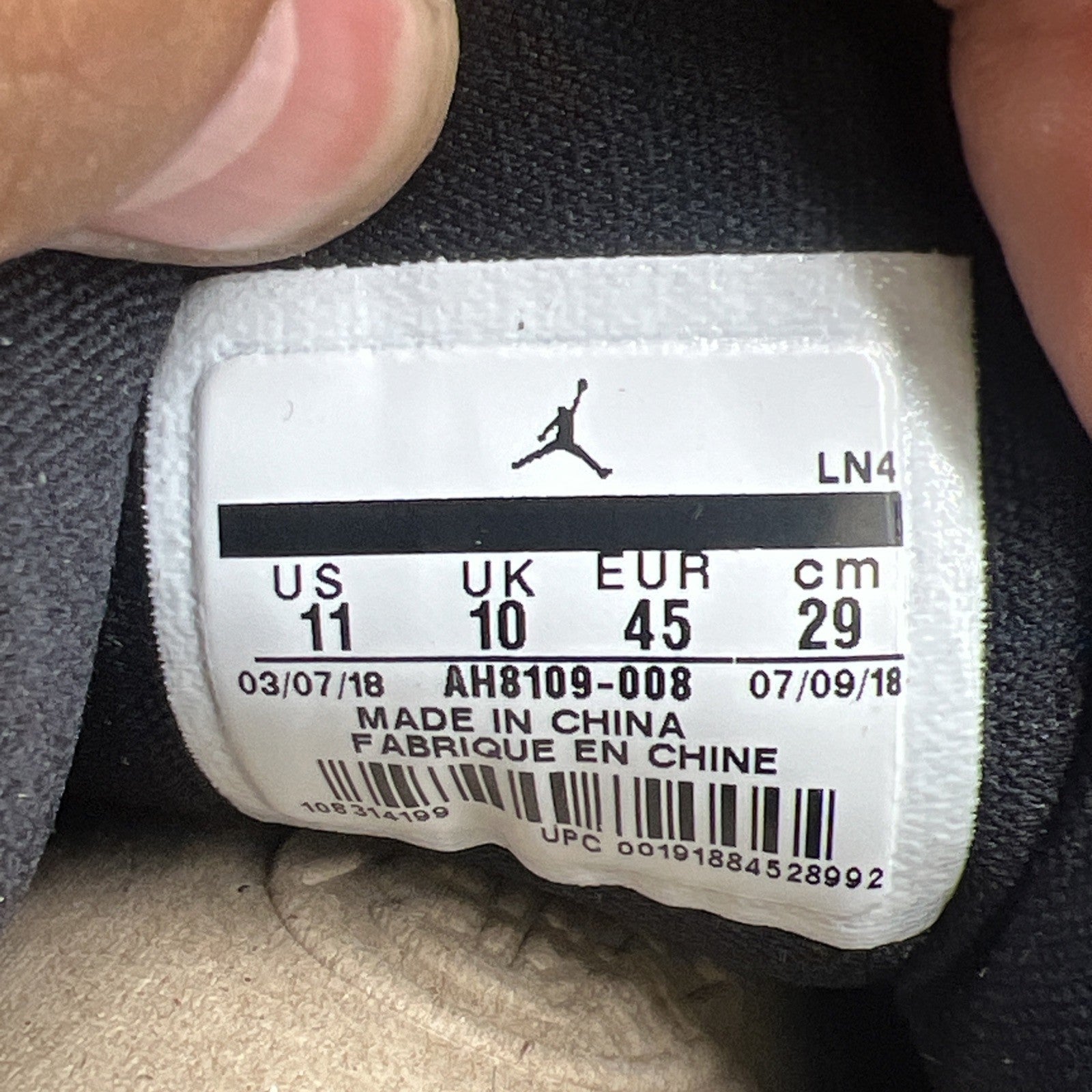 Size 11 - Jordan Jumpman Quick 23 Black Orange Peel (AH8109-008)