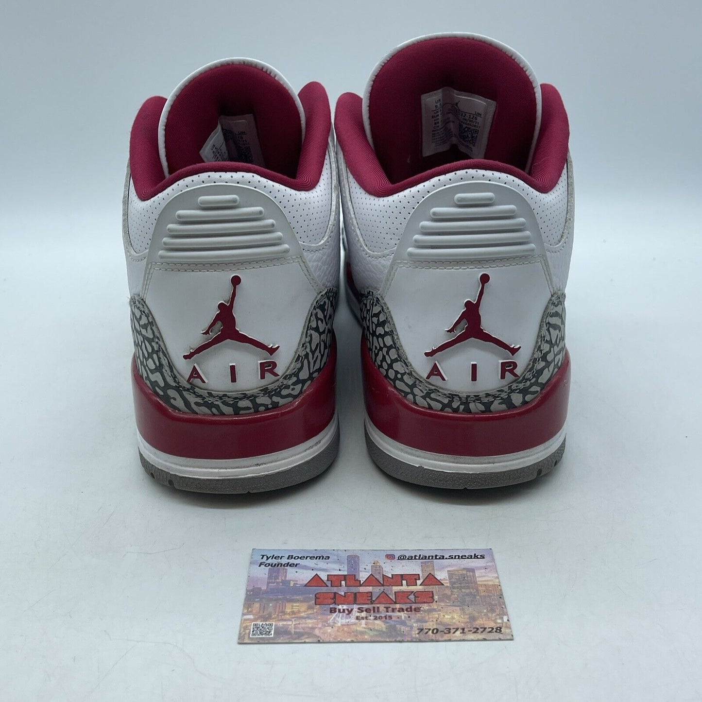 Size 9.5 - Jordan 3 Retro Mid Cardinal Red White Leather Gray Suede (CT8532-126)