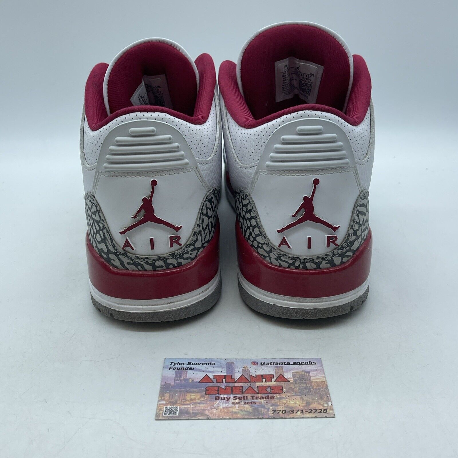 Size 9.5 - Jordan 3 Retro Mid Cardinal Red White Leather Gray Suede (CT8532-126)