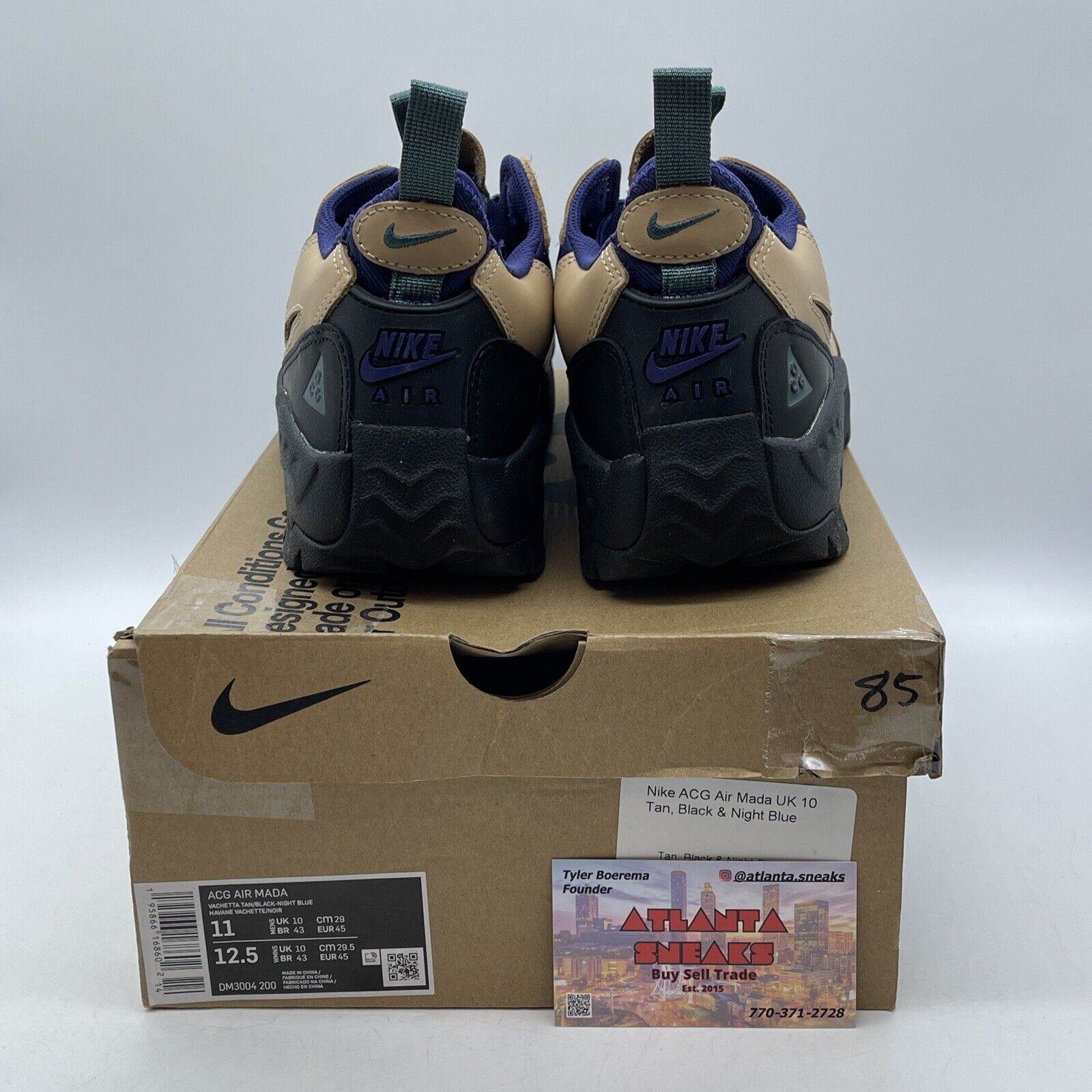 Size 11 - Nike ACG Air Mada Vachetta Tan Purple Black Suede Leather (DM3004-200)