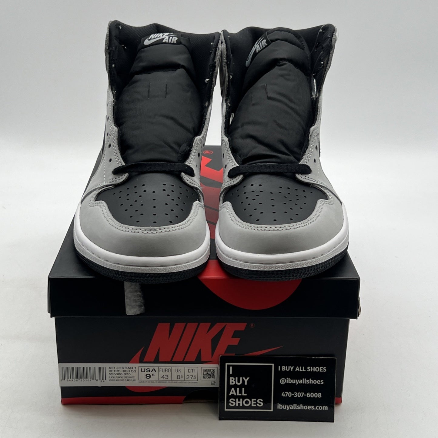 Size 9.5 - Air Jordan 1 Retro OG High Shadow 2.0 (555088-035)