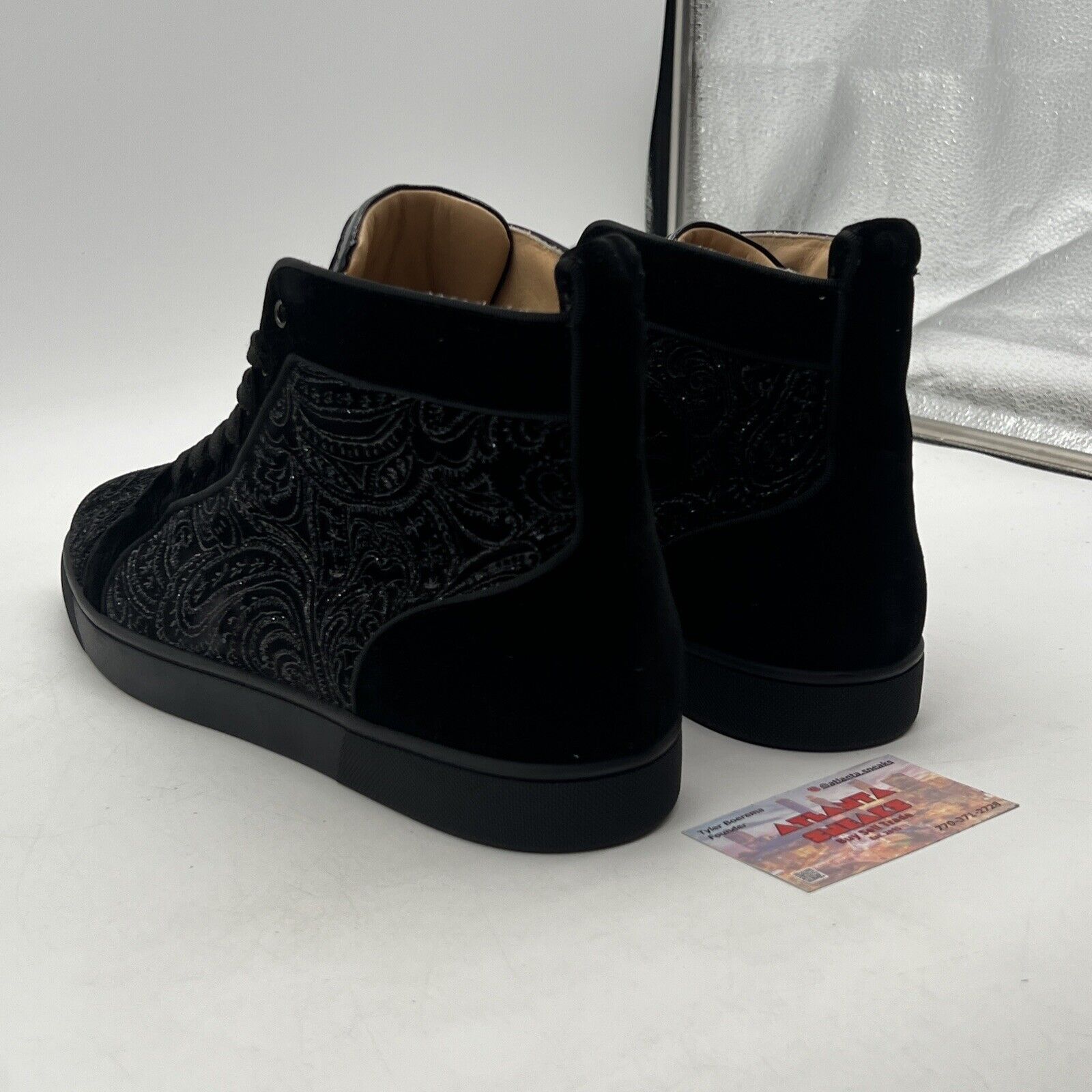 Size 13 - Christian Louboutin Louis Orlato High top Sneakers