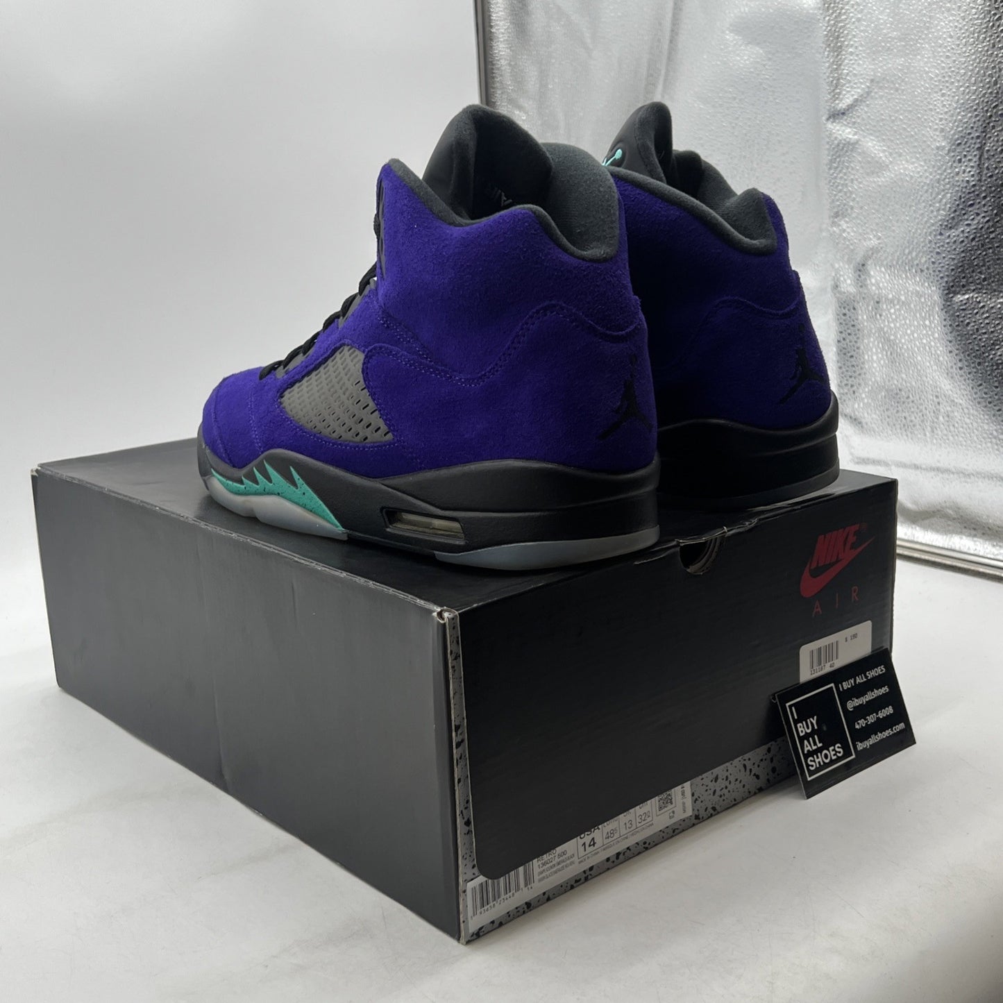 Size 14 - Air Jordan 5 Retro Alternate Grape 2020 (136027-500)