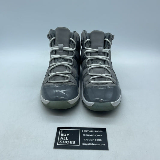 Size 3Y - (PS) - Jordan 11 Retro High Cool Grey White Suede Leather (378039-001)