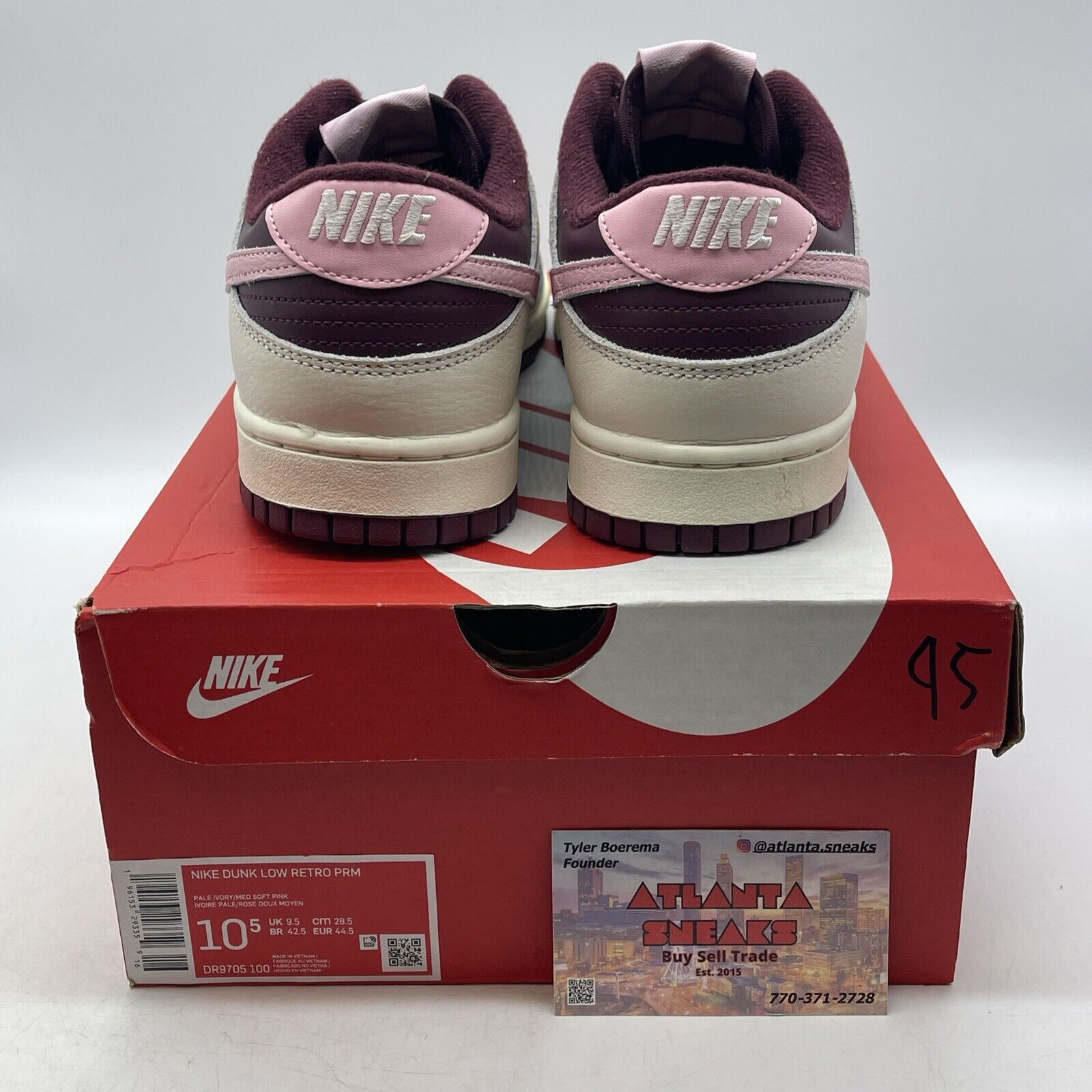 Size 10.5 - Nike Dunk Low Premium Valentine's Day Pink White (DR9705-100)