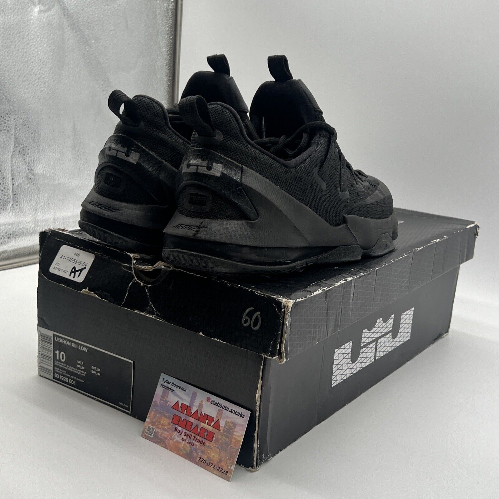 Size 10 - Nike LeBron 13 Low Blackout Reflective (831925-001)