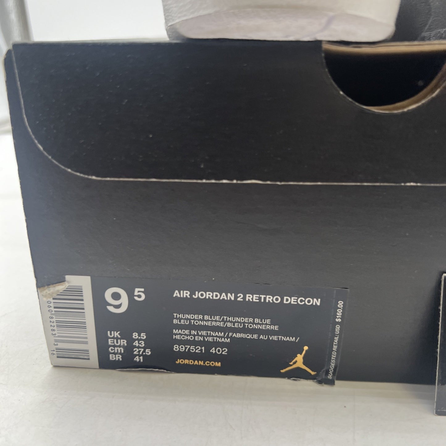 Size 9.5 - Air Jordan 2 Retro Deconstructed Thunder Blue (897521-402)