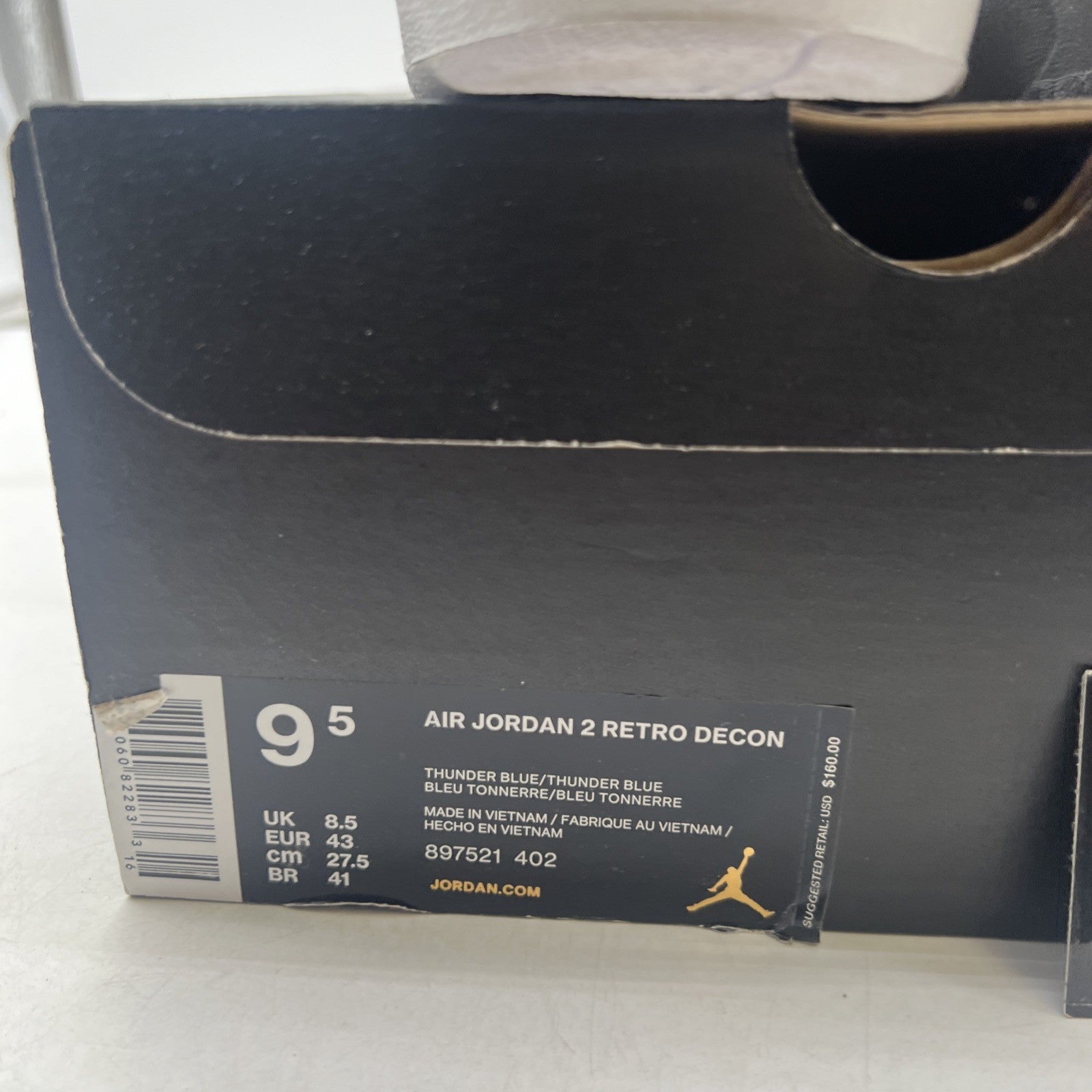 Size 9.5 - Air Jordan 2 Retro Deconstructed Thunder Blue (897521-402)