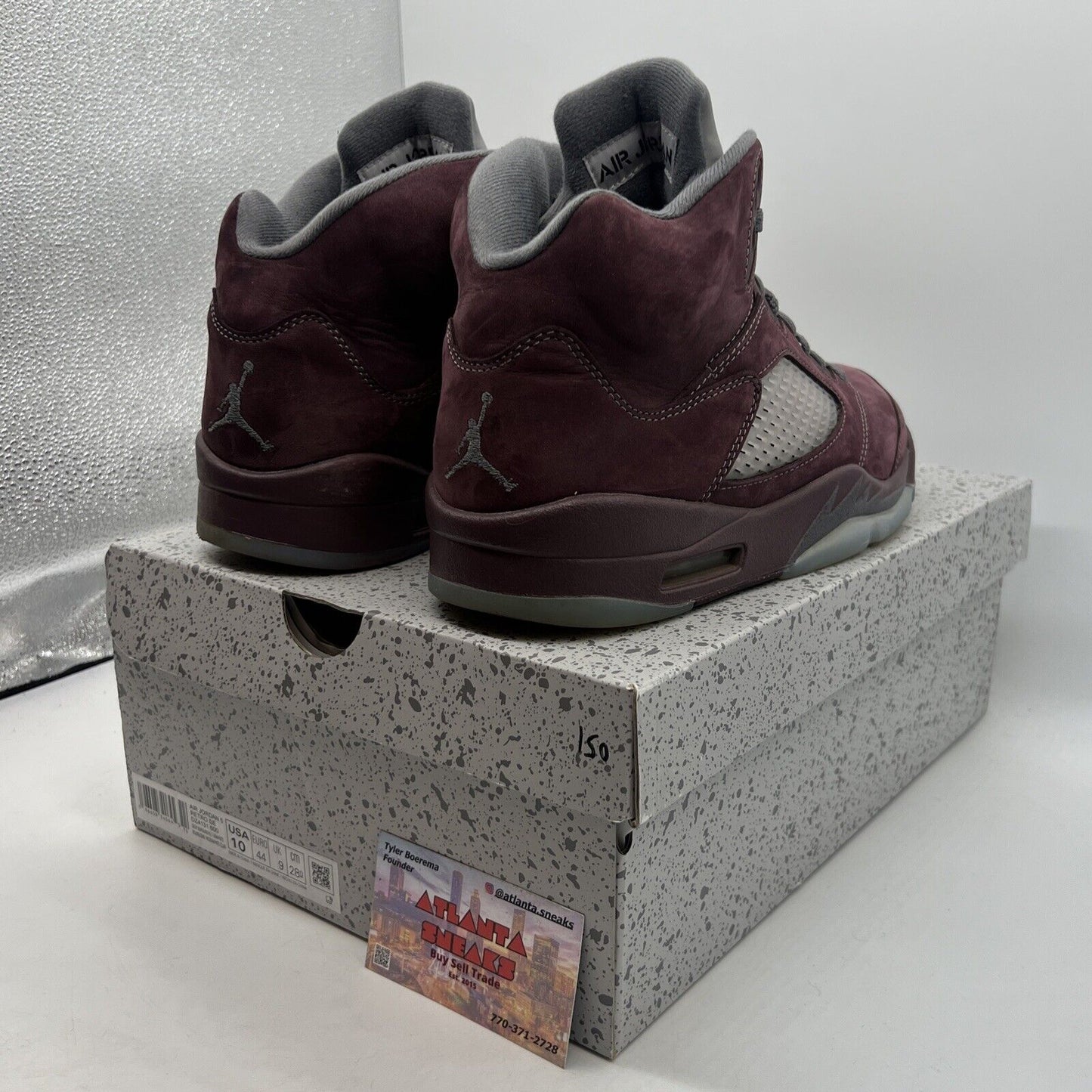 Size 10 - Air Jordan 5 Retro SE 2023 Burgundy Grey Suede (DZ4131-600)