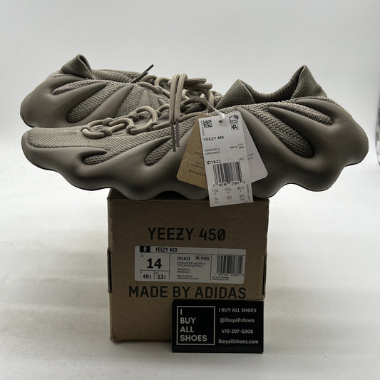Size 14 - Adidas Yeezy 450 Stone Flax Brown Suede (ID1623)