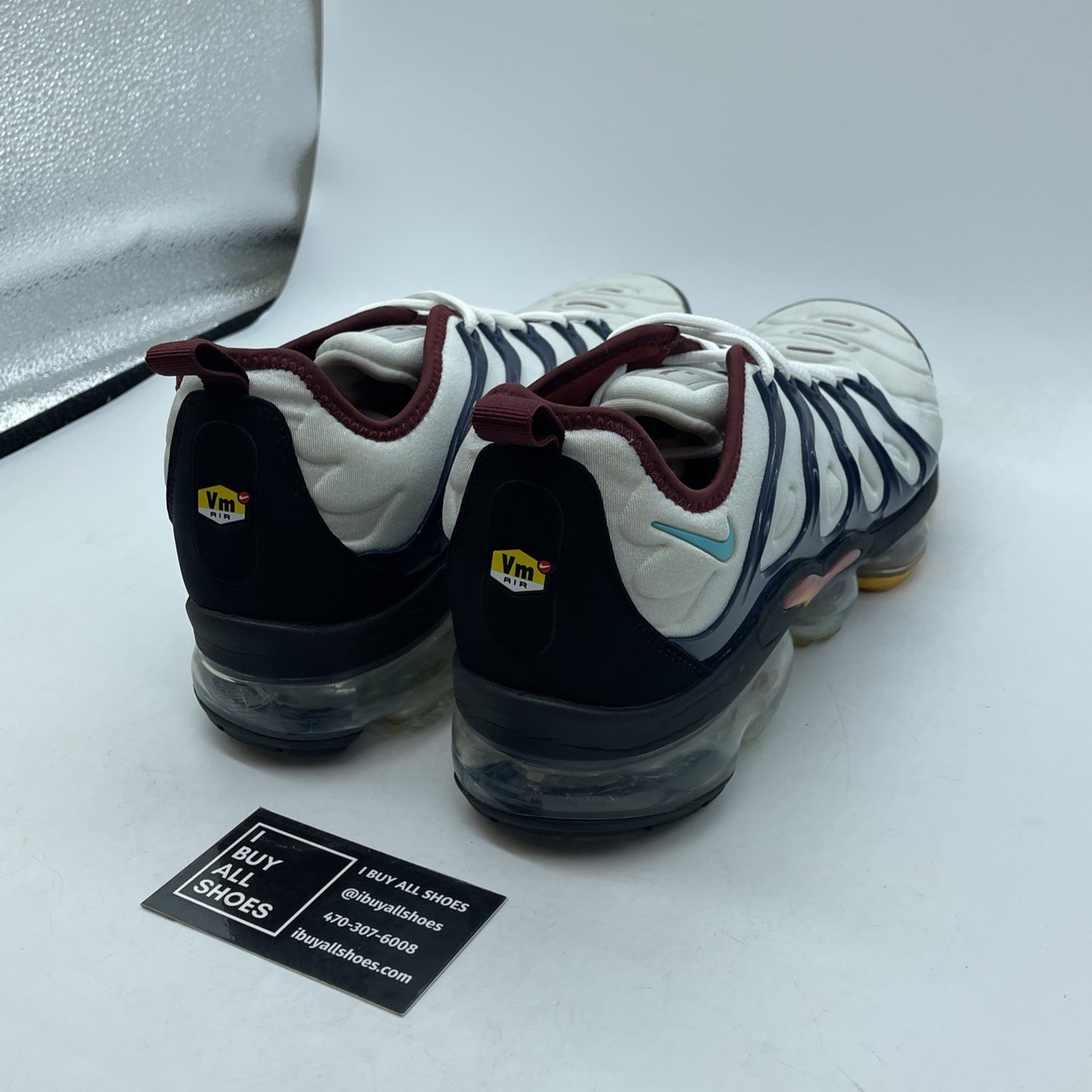 Size 11 - Nike Air VaporMax Plus Platinum Midnight Navy Suede (DJ2737-001)