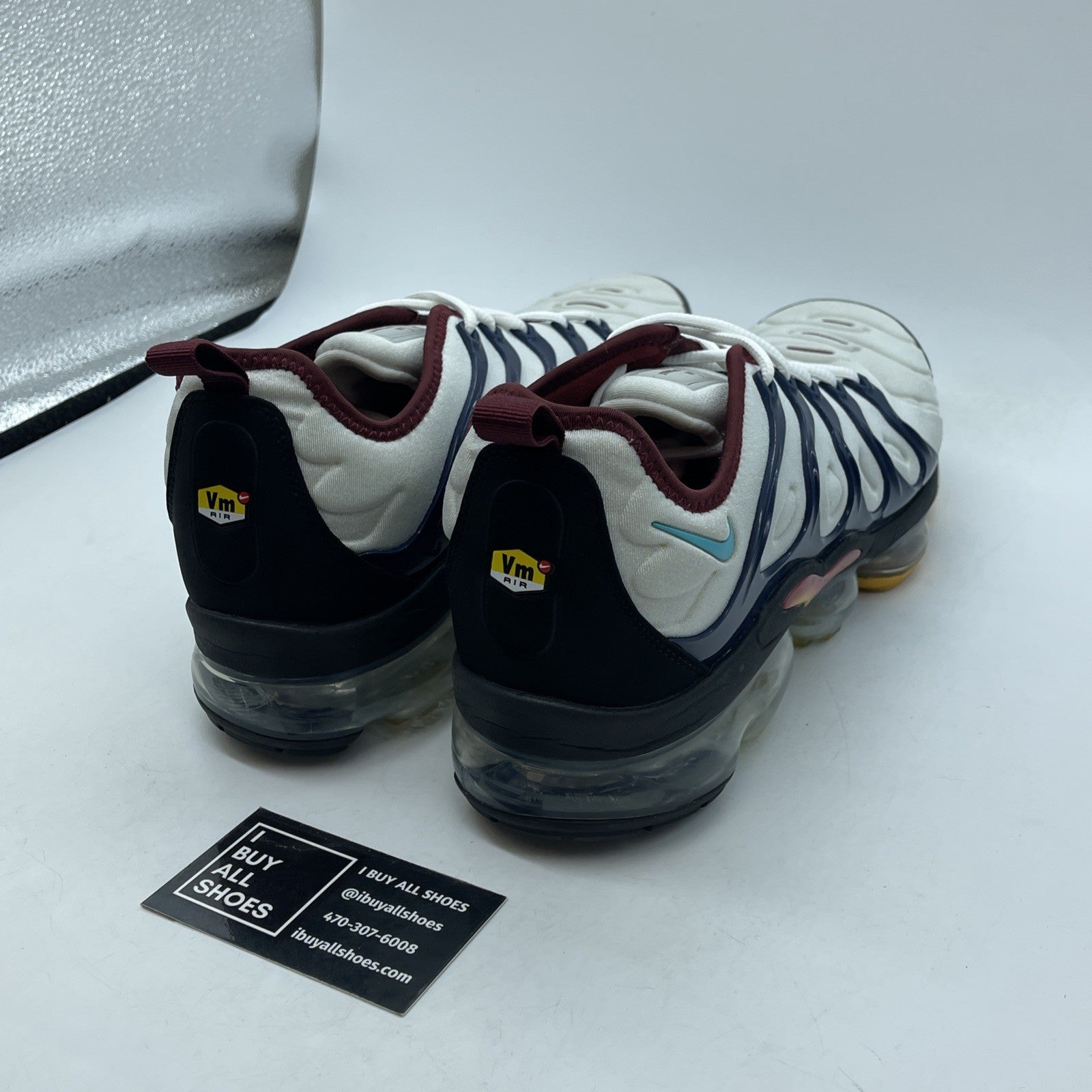 Size 11 - Nike Air VaporMax Plus Platinum Midnight Navy Suede (DJ2737-001)