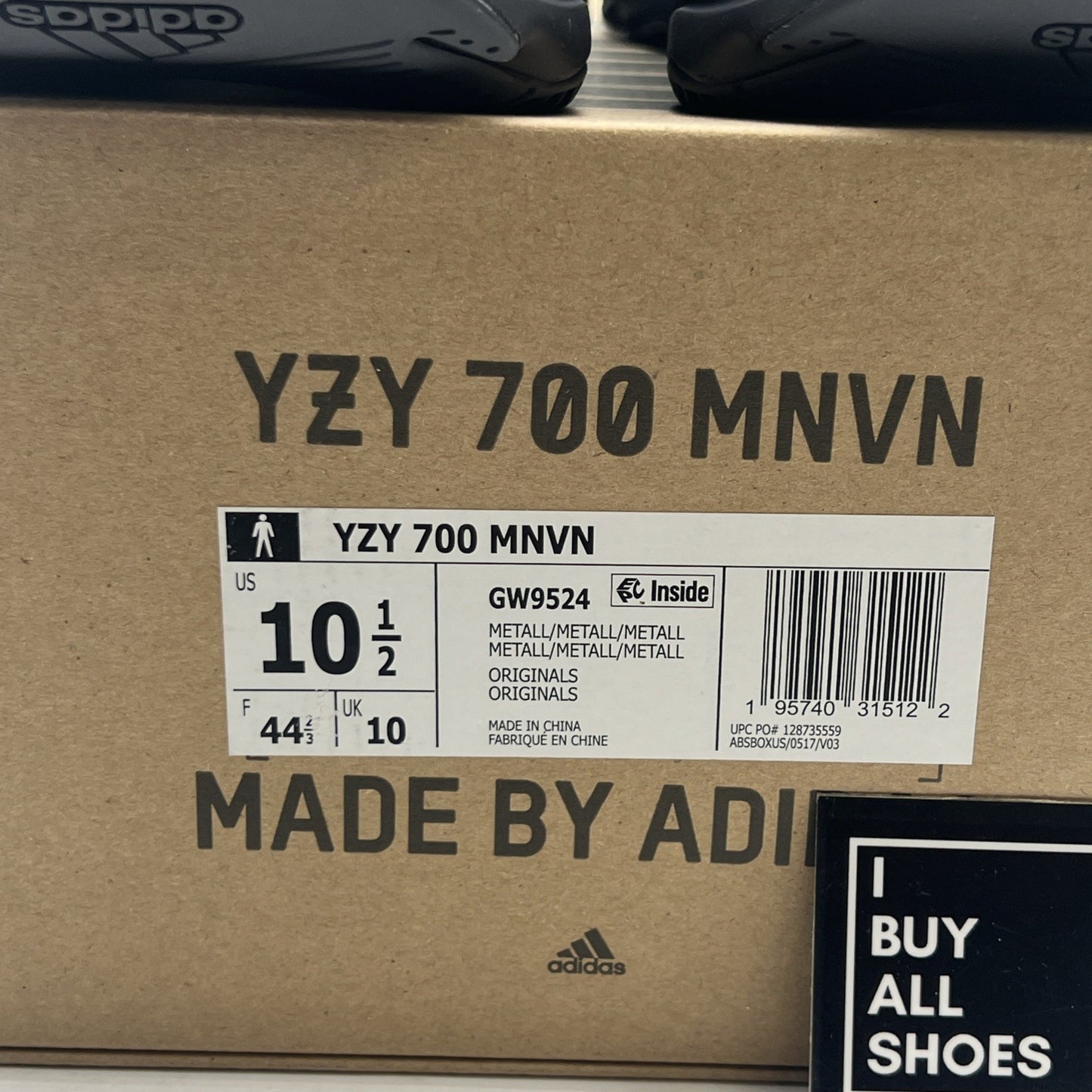Size 10.5 - adidas Yeezy Boost 700 MNVN Metallic (GE9524)