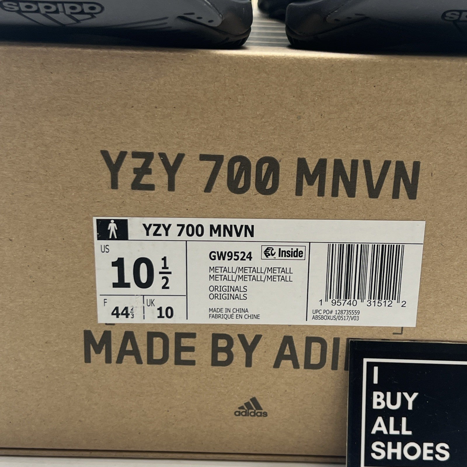 Size 10.5 - adidas Yeezy Boost 700 MNVN Metallic (GE9524)