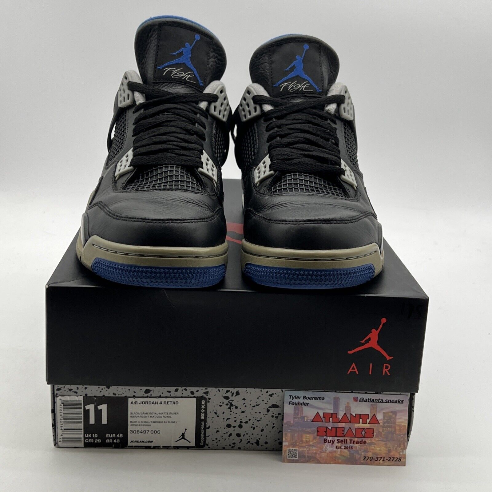Size 11 - Air Jordan 4 Retro Motorsports Alternate 2017 (308497-006)