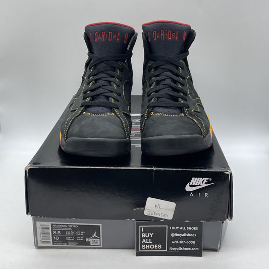 Size 8.5 - Jordan 7 Retro Citrus Black Yellow Black Suede (CU9307-081)