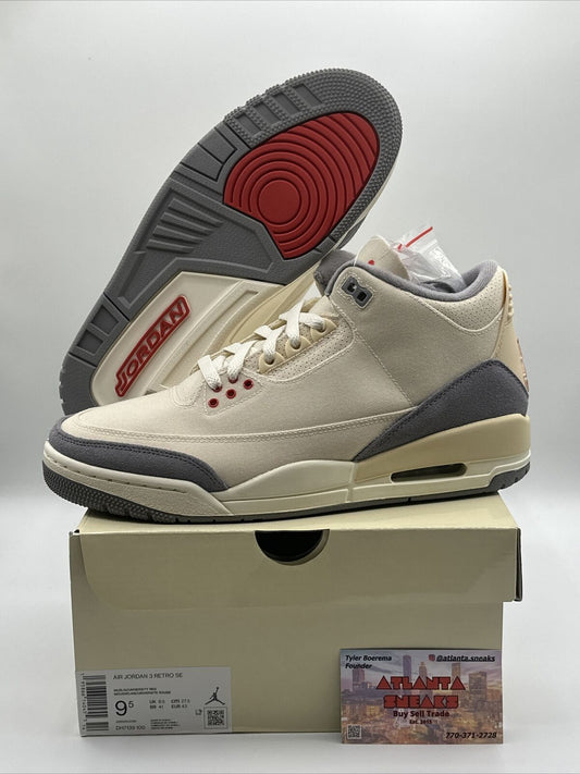 Size 9.5 - Jordan 3 Muslin