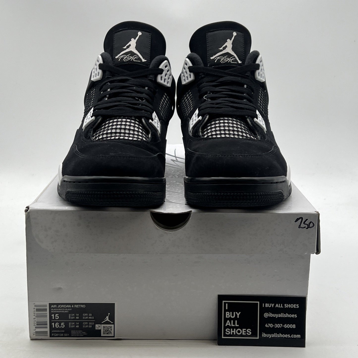 Size 15 - Air Jordan 4 Retro White Thunder (FQ8138-001)