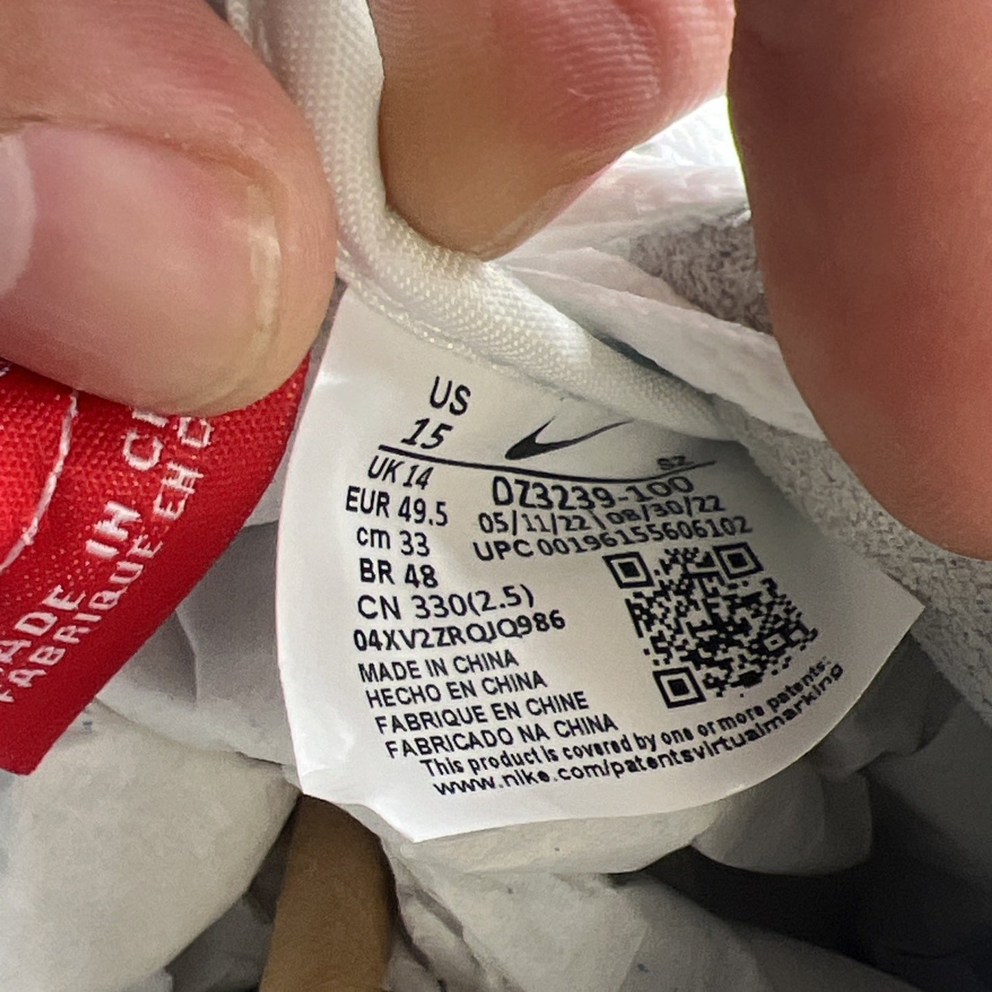 Size 15 - Nike CLOT x Cortez Forrest Gump (DZ3239-100)