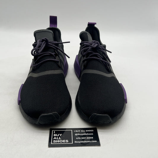 Size 13 - adidas NMD_R1 Black Active Purple (GW5664)