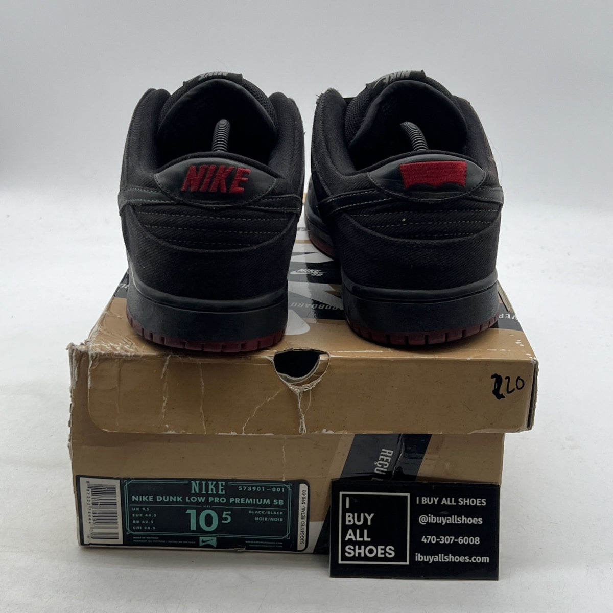Size 10.5 - Nike Dunk Premium SB Low Levi's (573901-001)