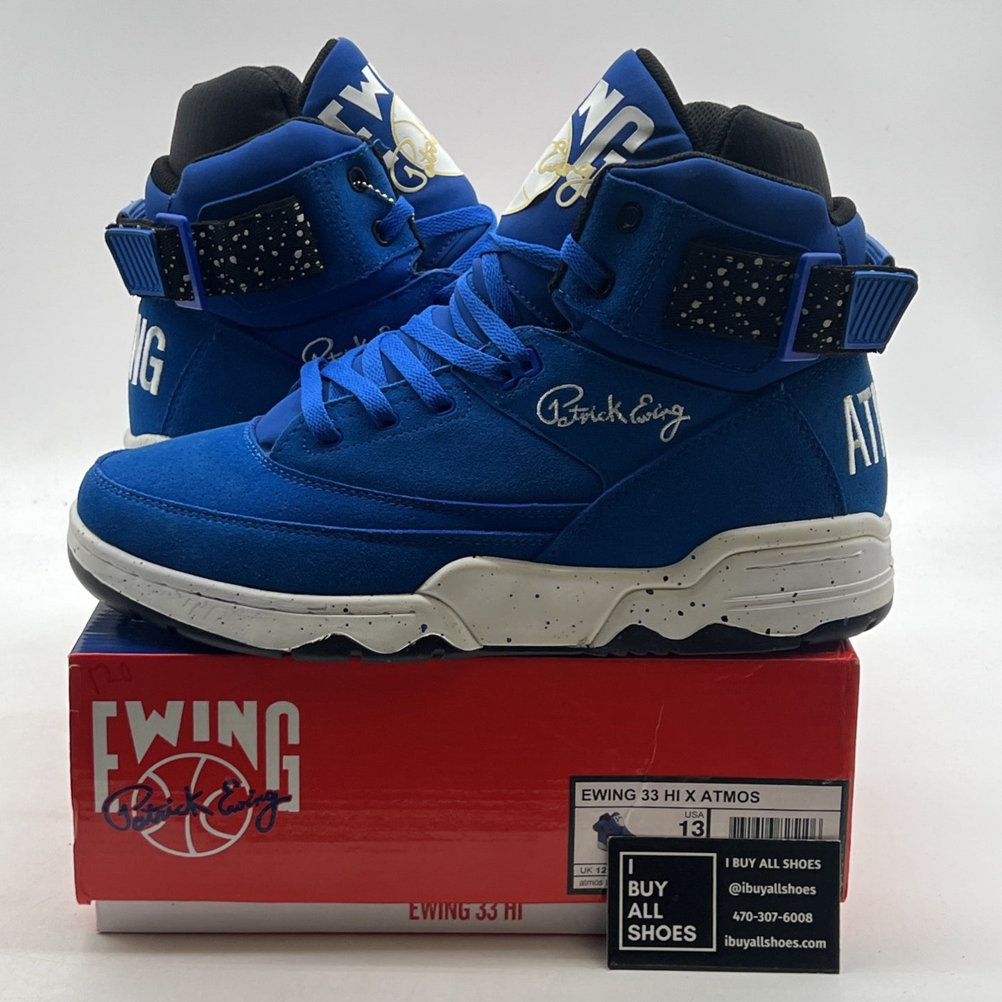 Size 13 - Ewing 33 HI x Atmos Glow In The Dark  (1EW90125-410)