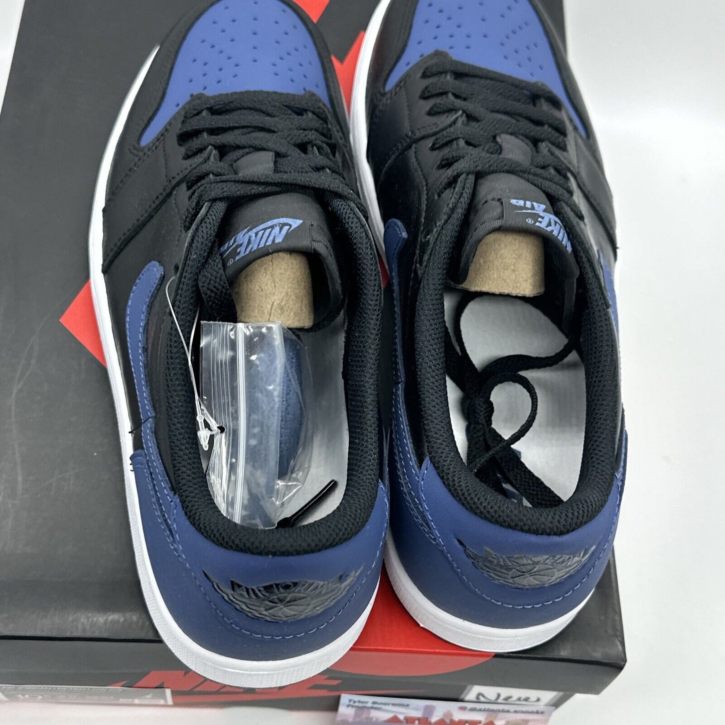 Size 10.5 - Jordan 1 Low OG Mystic Navy Blue Black Nice Leather With Box OG All