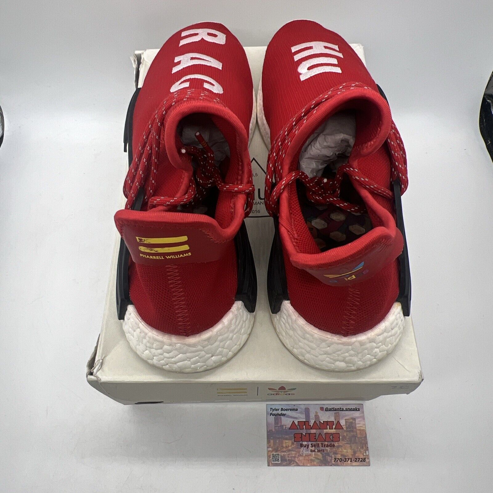 Size 11 - adidas Pharrell x NMD Human Race Red White Black (BB0616)