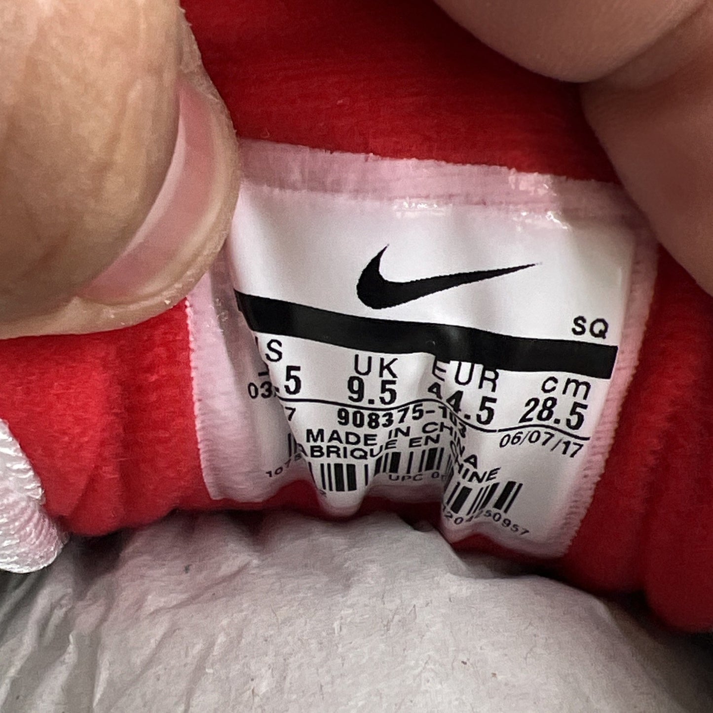 Size 10.5 - Nike Air Max 1 OG Anniversary 2017 Re-Release Red (908375-103)