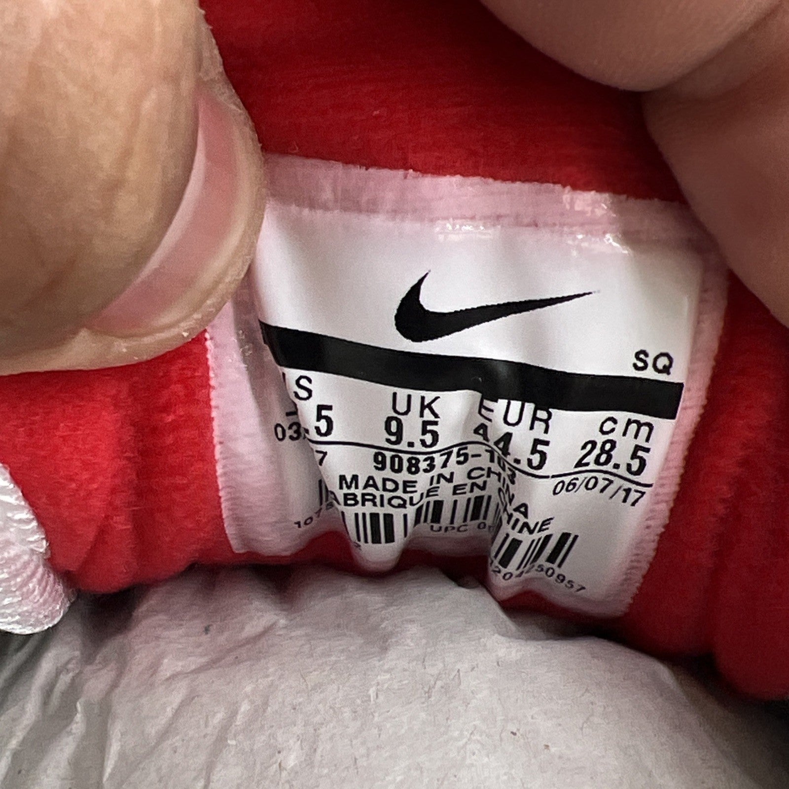 Size 10.5 - Nike Air Max 1 OG Anniversary 2017 Re-Release Red (908375-103)