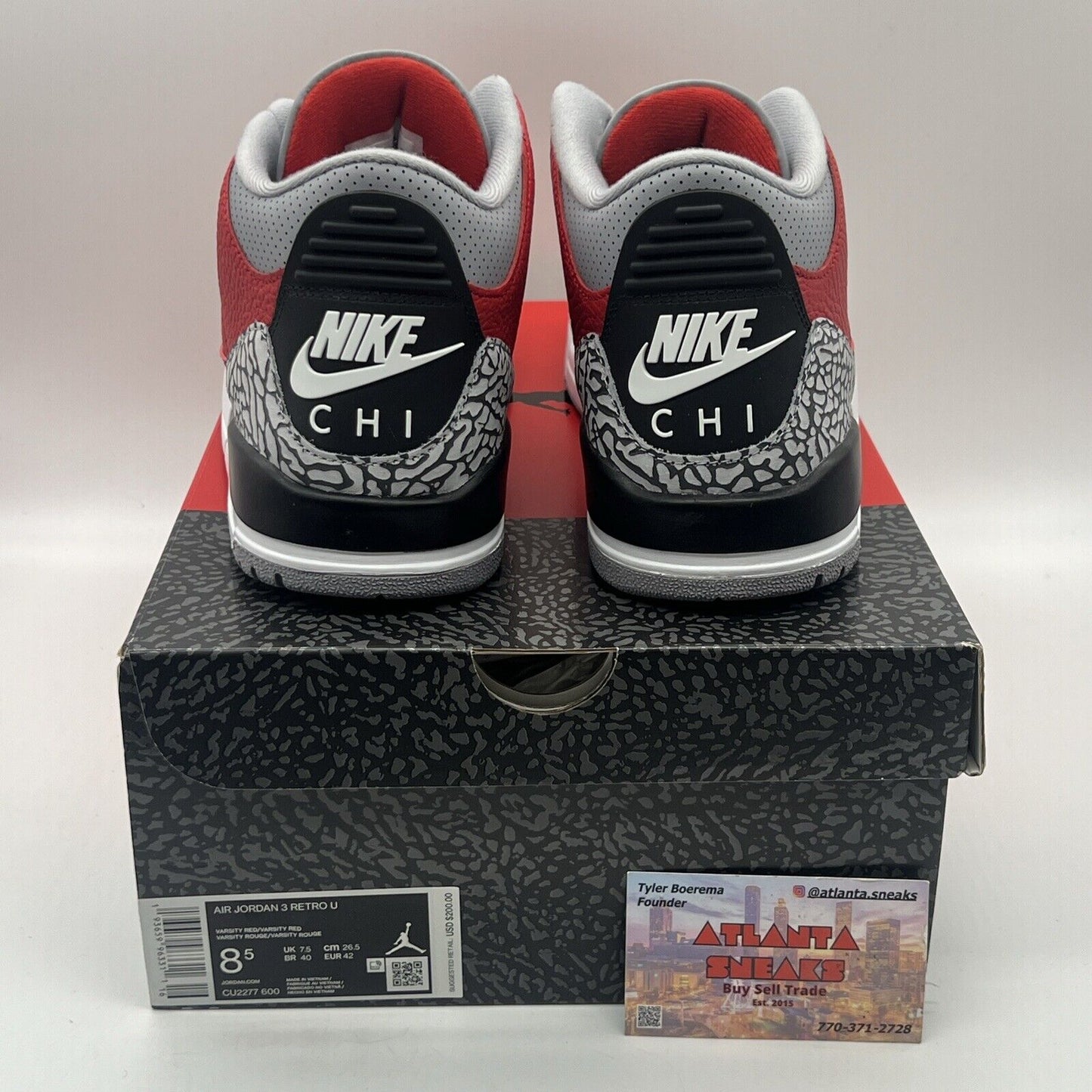 Size 8.5 - Air Jordan 3 Retro SE Unite - CHI Exclusive