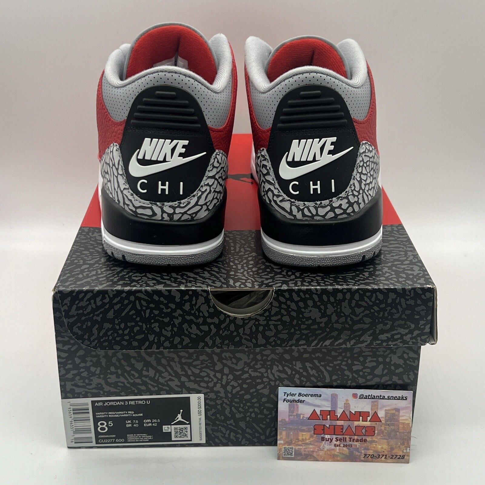 Size 8.5 - Air Jordan 3 Retro SE Unite - CHI Exclusive