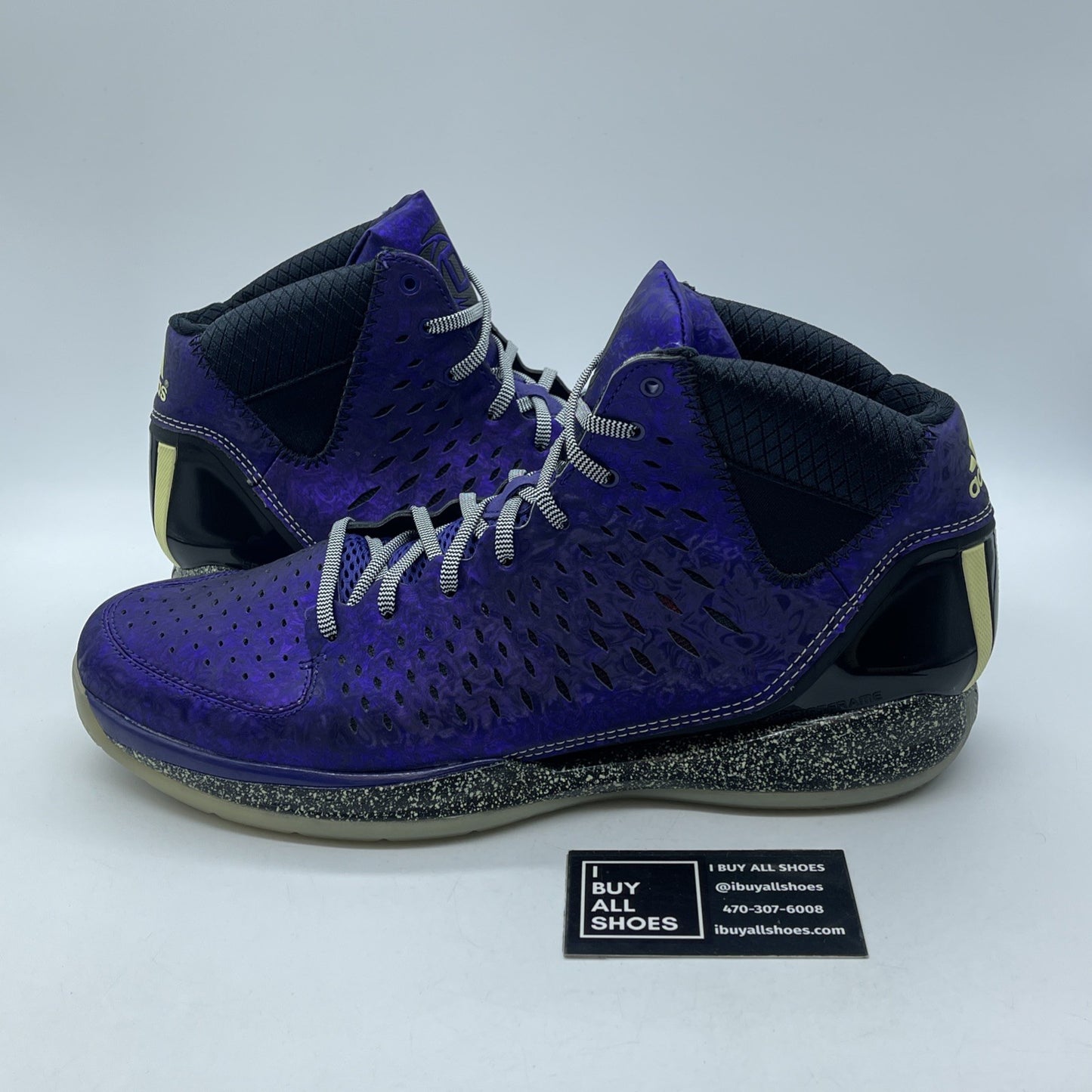 Size 13 - adidas D Rose 3 Night Before Christmas Black Purple (G59648)