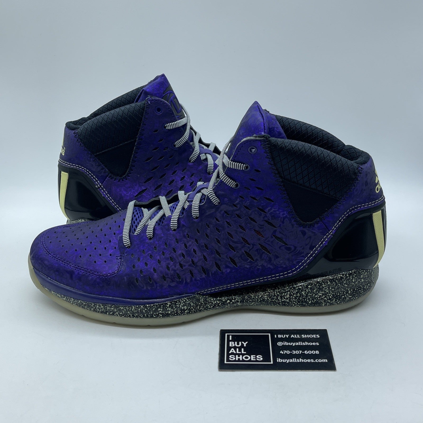 Size 13 - adidas D Rose 3 Night Before Christmas Black Purple (G59648)
