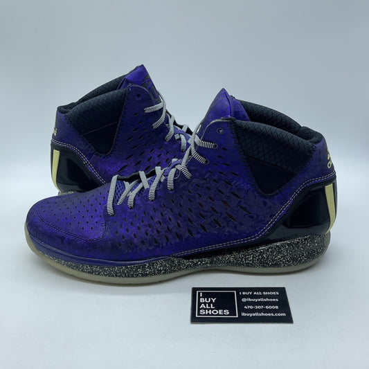 Size 13 - adidas D Rose 3 Night Before Christmas Black Purple (G59648)