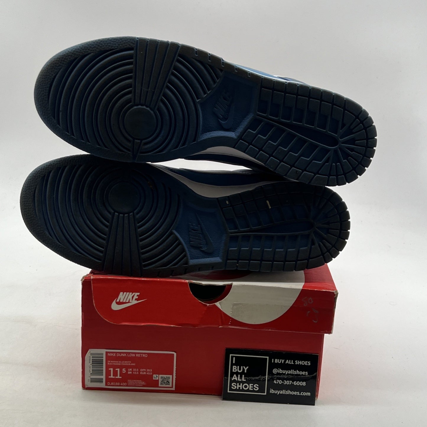 Size 11.5 - Nike Dunk Low Dark Marina Blue (DJ6188-400)