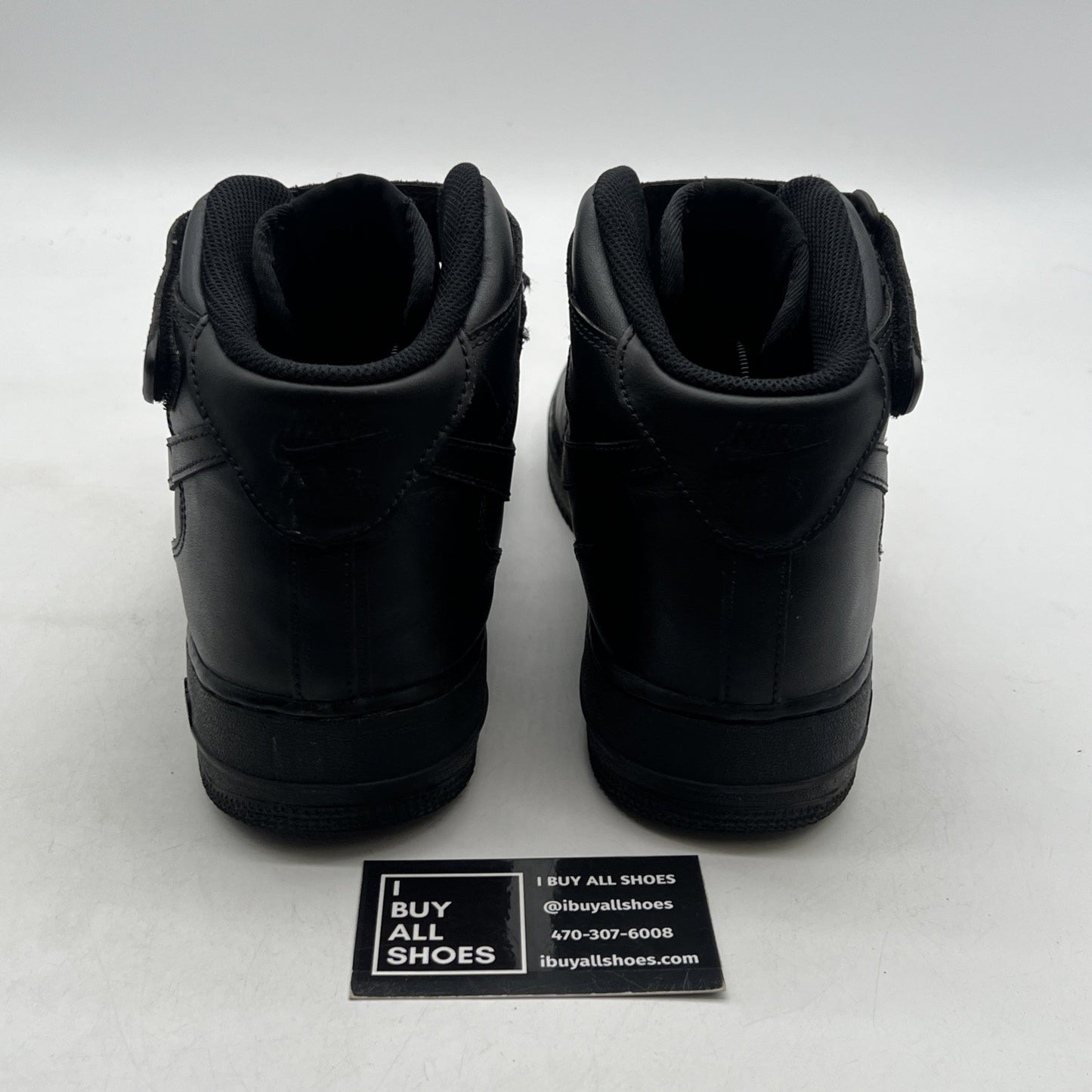 Size 12 - Nike Air Force 1 '07 Mid Triple Black (315123-001)